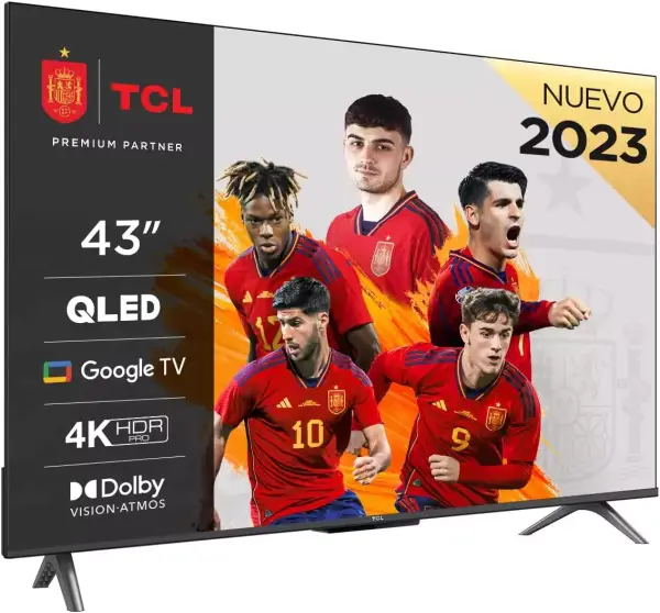 Televisión TCL 43" QLED 4K 120Hz con Google TV Televisión TCL 43" QLED 4K 120Hz con Google TV