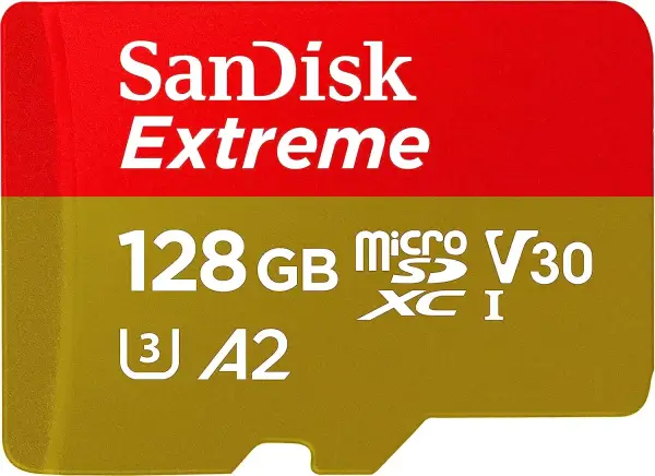 Tarjeta microSDXC SanDisk Extreme 128GB (Hasta 190mb/s) Tarjeta microSDXC SanDisk Extreme 128GB (Hasta 190mb/s)