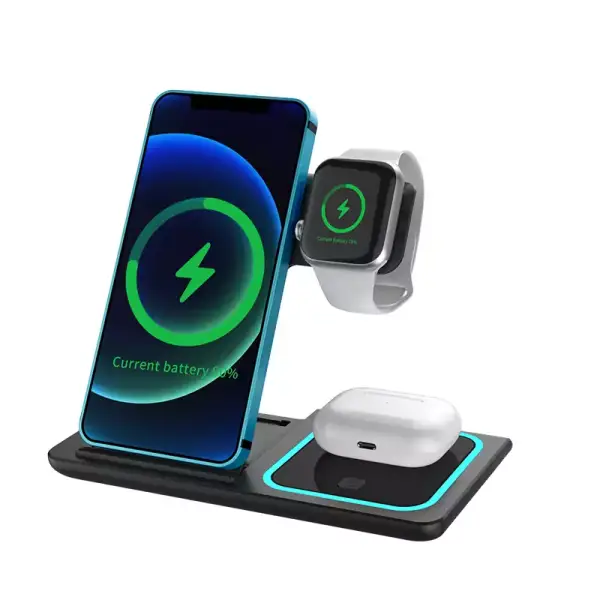 Cargador inalámbrico 3 en 1 para iPhone Cargador inalámbrico 3 en 1 para iPhone