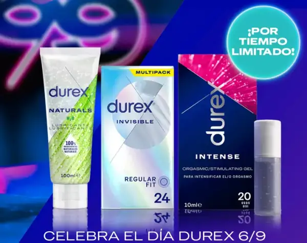 12€ Dto. en compras de 30€ en Durex 12€ Dto. en compras de 30€ en Durex