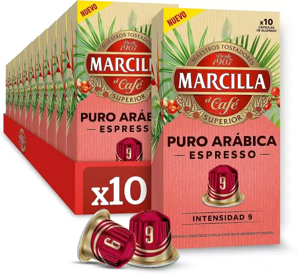 100 Cápsulas Marcilla Puro Arábica Espresso 100 Cápsulas Marcilla Puro Arábica Espresso