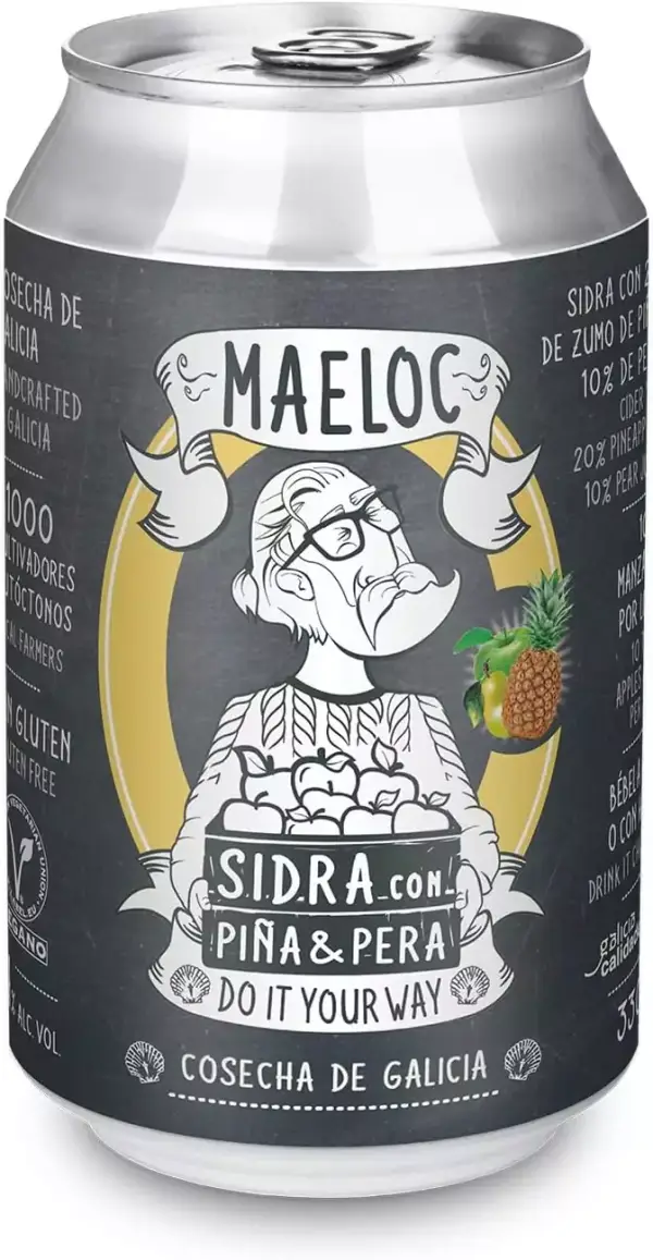 5 Latas de sidra gallega Maeloc 5 Latas de sidra gallega Maeloc