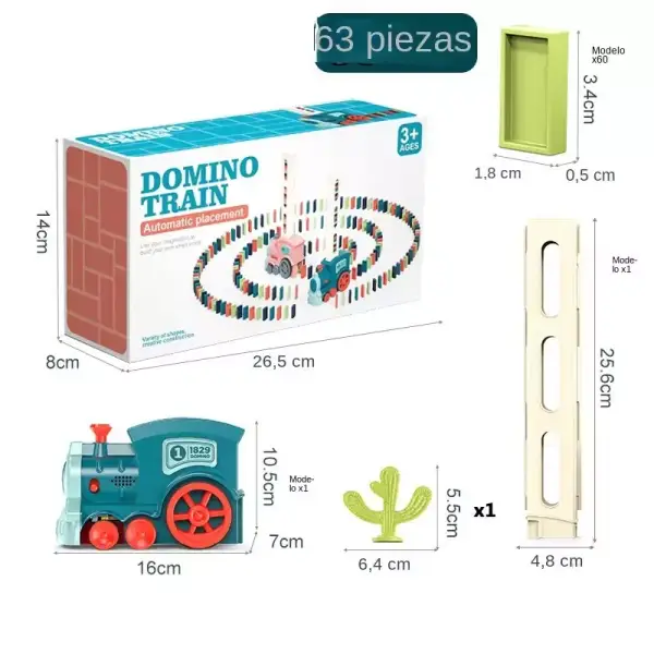 Juego de tren eléctrico de 63 piezas Juego de tren eléctrico de 63 piezas