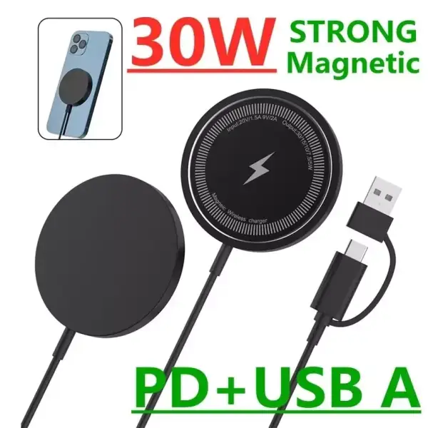 Cargador inalámbrico magnético de 30W Cargador inalámbrico magnético de 30W