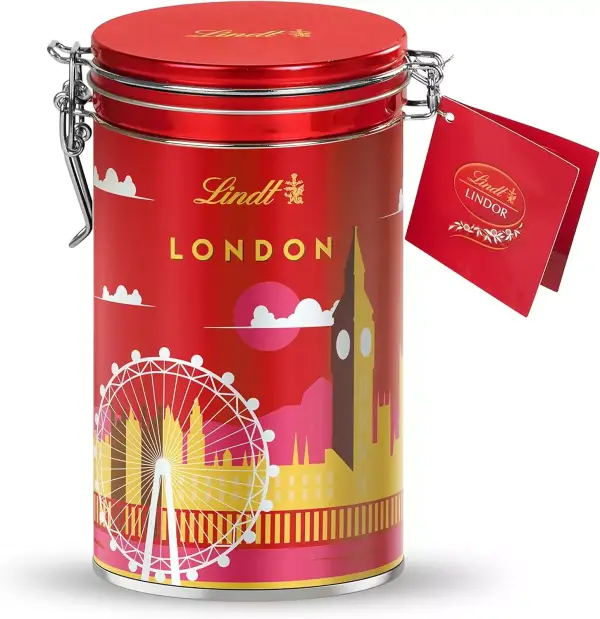Lata de bombones Lindt Lindor London Lata de bombones Lindt Lindor London