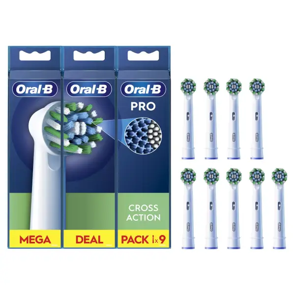 9x Recambios Oral-B Pro CrossAction 9x Recambios Oral-B Pro CrossAction