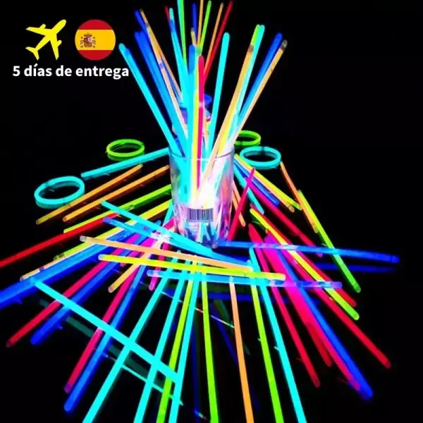 50 Barras de luz fluorescente para fiestas 50 Barras de luz fluorescente para fiestas