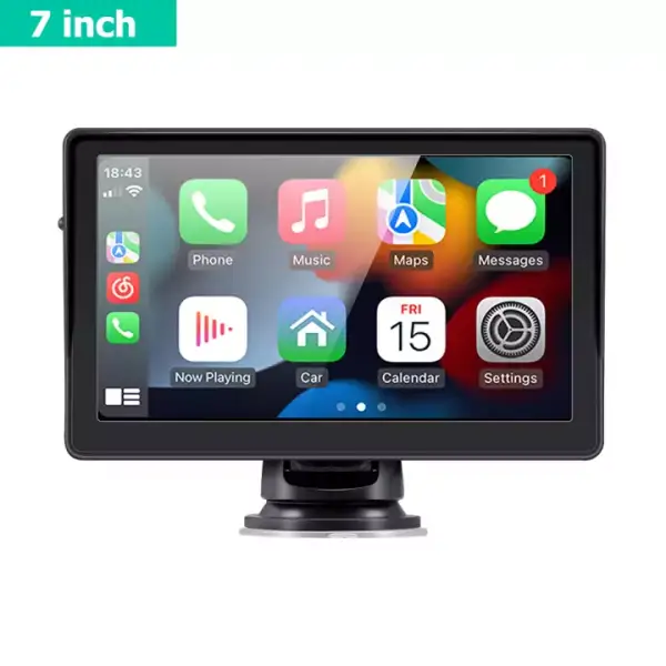 Pantalla multimedia 7" con CarPlay y Android Auto + Mirror Link Pantalla multimedia 7" con CarPlay y Android Auto + Mirror Link