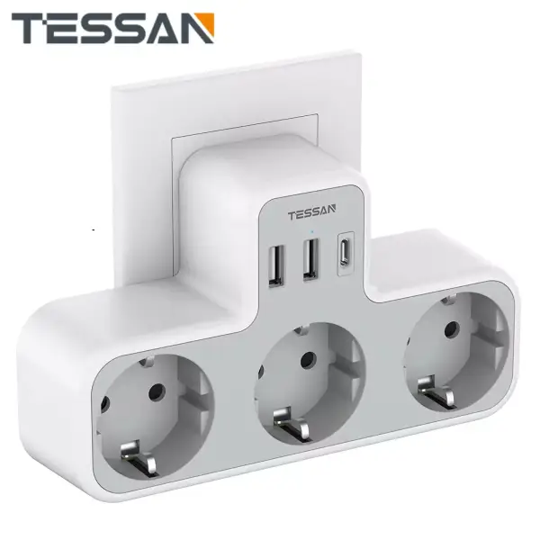 Adaptador de enchufe 6 en 1 Adaptador de enchufe 6 en 1