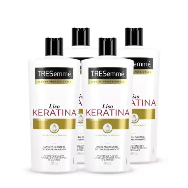 Pack 4x TRESemmé Acondicionador Liso Keratina 685ml Pack 4x TRESemmé Acondicionador Liso Keratina 685ml