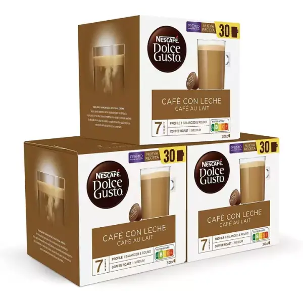 Dolce Gusto NESCAFÉ Café Con Leche 90 Cápsulas Dolce Gusto NESCAFÉ Café Con Leche 90 Cápsulas