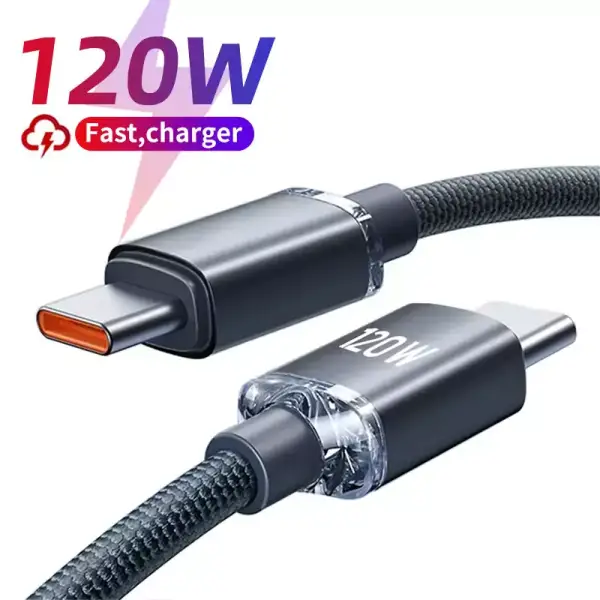 Cable USB-C a USB-C 120W Cable USB-C a USB-C 120W