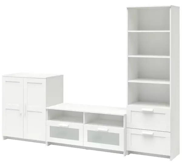 Mueble TV con estantería BRIMNES Mueble TV con estantería BRIMNES