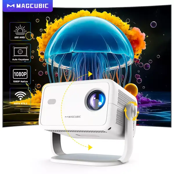 Proyector 1080p Nativo Magcubic WiFi Android 11 Proyector 1080p Nativo Magcubic WiFi Android 11