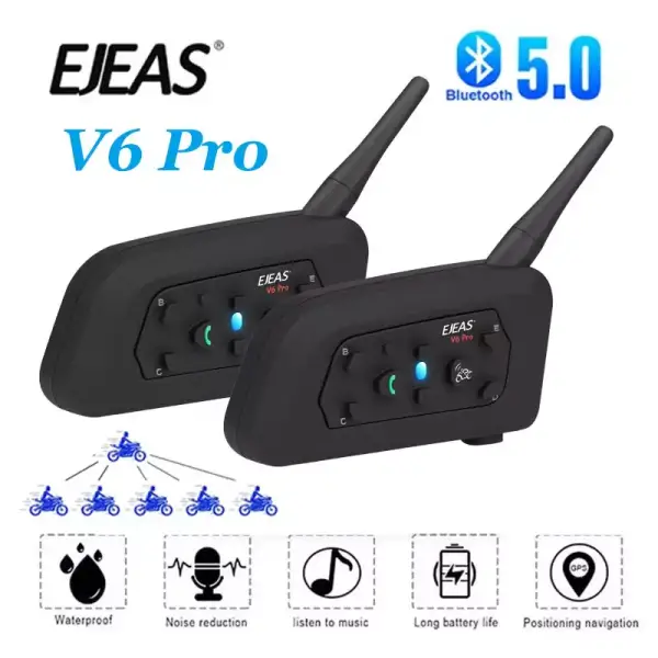 Intercomunicador Ejeas V6 Pro Bluetooth Intercomunicador Ejeas V6 Pro Bluetooth