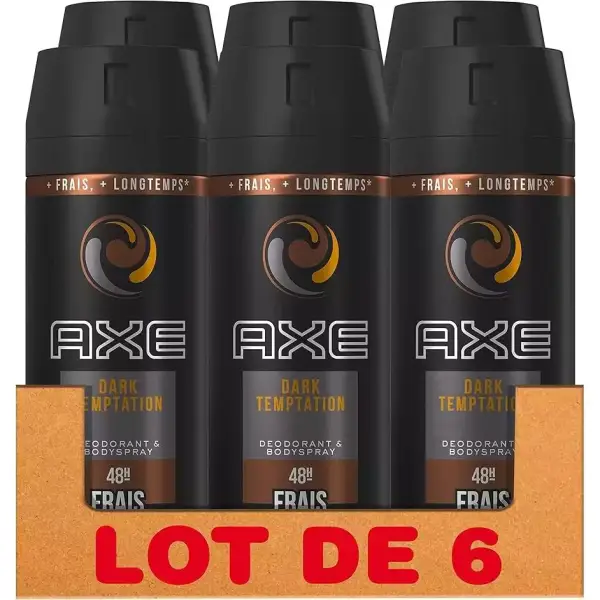 6x150ml AXE Desodorante Dark Temptation 6x150ml AXE Desodorante Dark Temptation