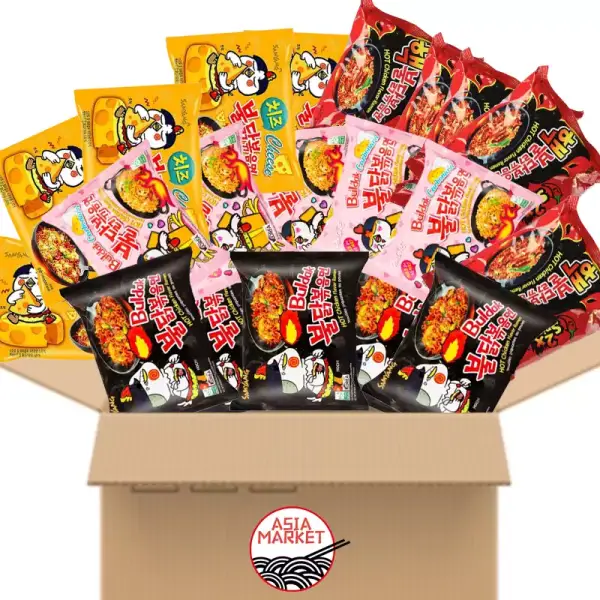 Pack 16 bolsas de comida asiatica Ramen sabores variados Pack 16 bolsas de comida asiatica Ramen sabores variados