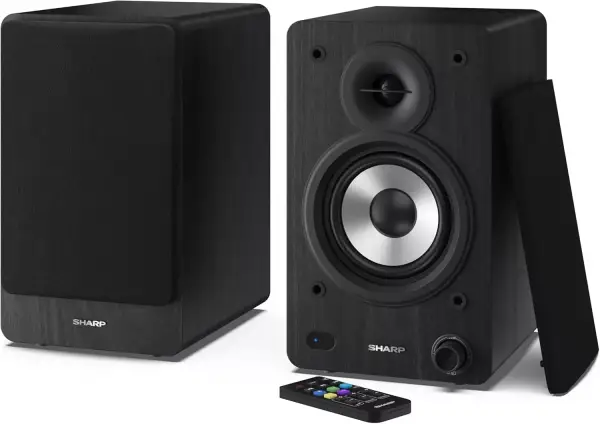 Altavoces de estantería activos Sharp CP-SS30 60W RMS Altavoces de estantería activos Sharp CP-SS30 60W RMS