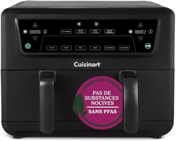 Freidora de Aire Doble Zona XXL Cuisinart 2x5.2L Freidora de Aire Doble Zona XXL Cuisinart 2x5.2L