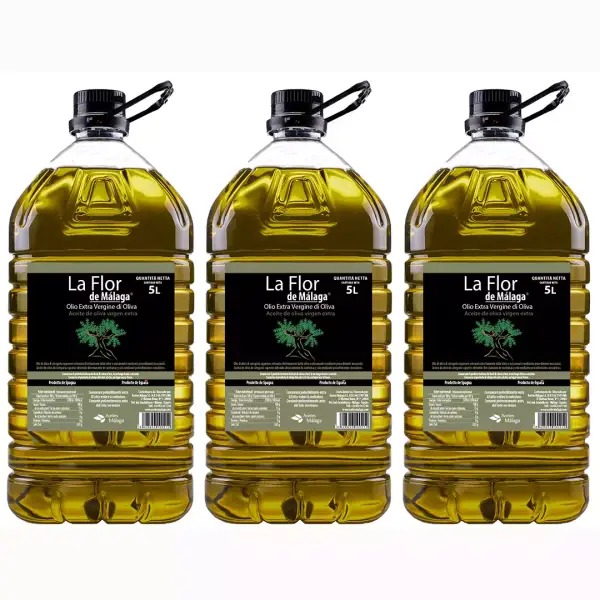 3x5L Aceite de oliva virgen extra La Flor de Málaga 3x5L Aceite de oliva virgen extra La Flor de Málaga