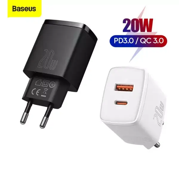 Cargador Usb dual de 20W Baseus Cargador Usb dual de 20W Baseus