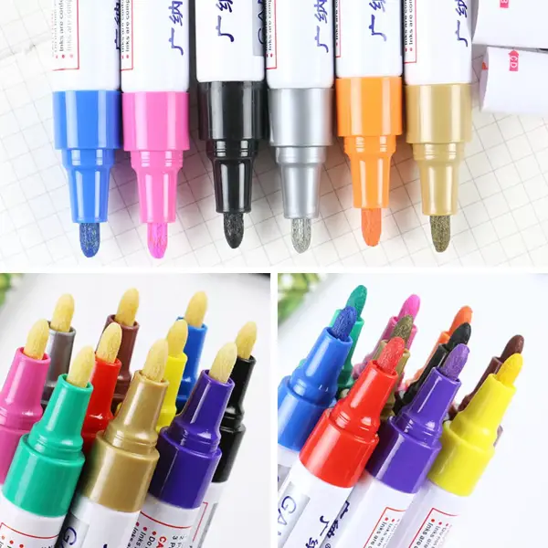 Pack 12 rotuladores de color resistentes al agua Pack 12 rotuladores de color resistentes al agua