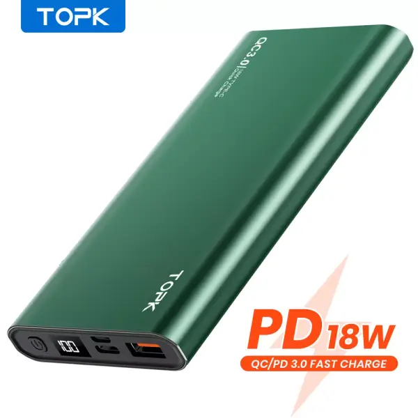 Powerbank 10000mAh 18W TOPK Powerbank 10000mAh 18W TOPK