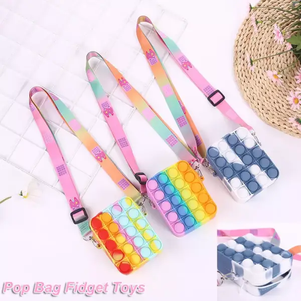 Bolsa pop de silicona para alivio del estrés Bolsa pop de silicona para alivio del estrés