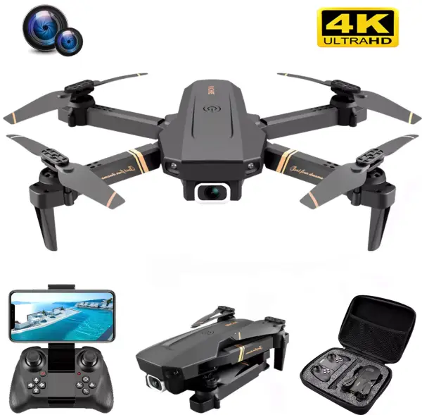 Dron V4 Rc 4k HD con Gran Angular Dron V4 Rc 4k HD con Gran Angular
