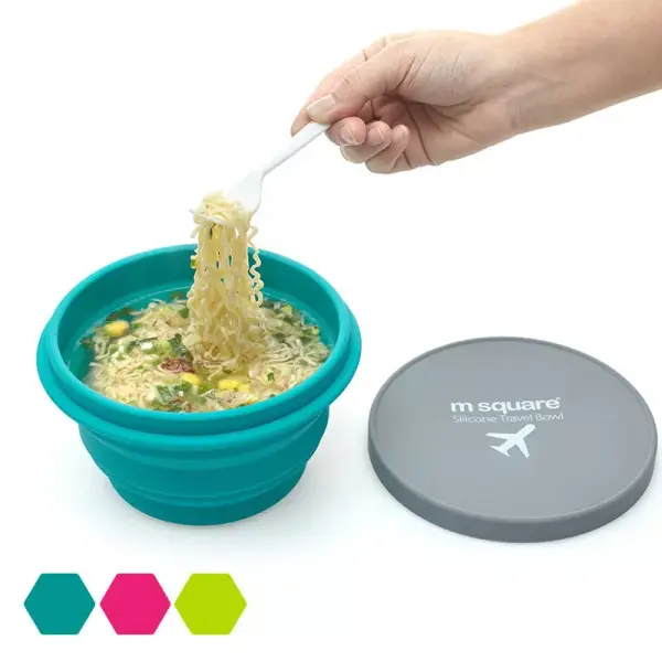Cuenco plegable de silicona para comida Cuenco plegable de silicona para comida