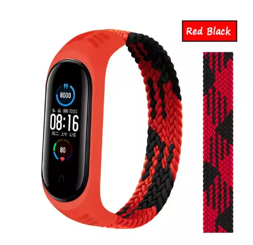 Pulsera para Mi band 6 7 Correa Nylon trenzado Pulsera para Mi band 6 7 Correa Nylon trenzado