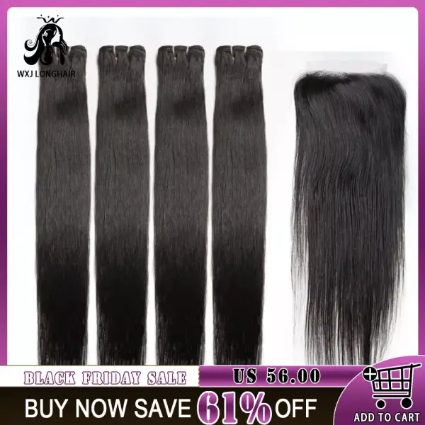 Extensiones de cabello humano liso Extensiones de cabello humano liso
