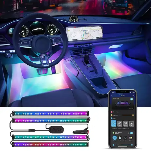 Tiras de LED RGBIC Govee para coche Tiras de LED RGBIC Govee para coche