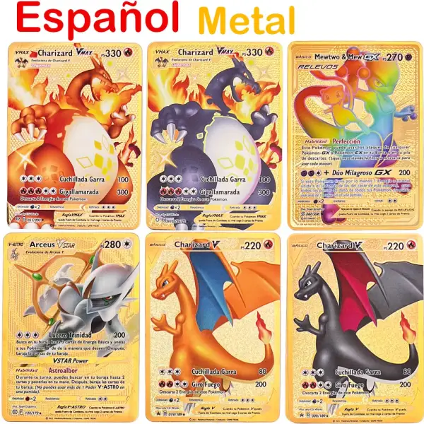 54 Tarjetas de Pokémon Golden Vmax 54 Tarjetas de Pokémon Golden Vmax