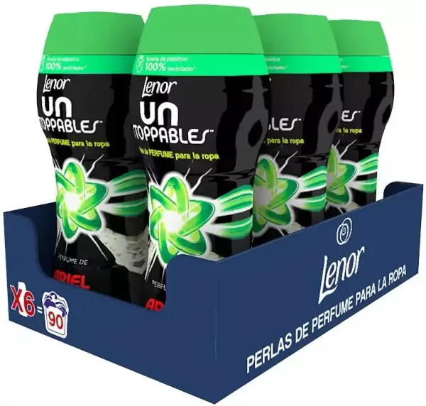 Pack de 6 Perlas de Perfume Lenor UNstoppables 90 Lavados Pack de 6 Perlas de Perfume Lenor UNstoppables 90 Lavados