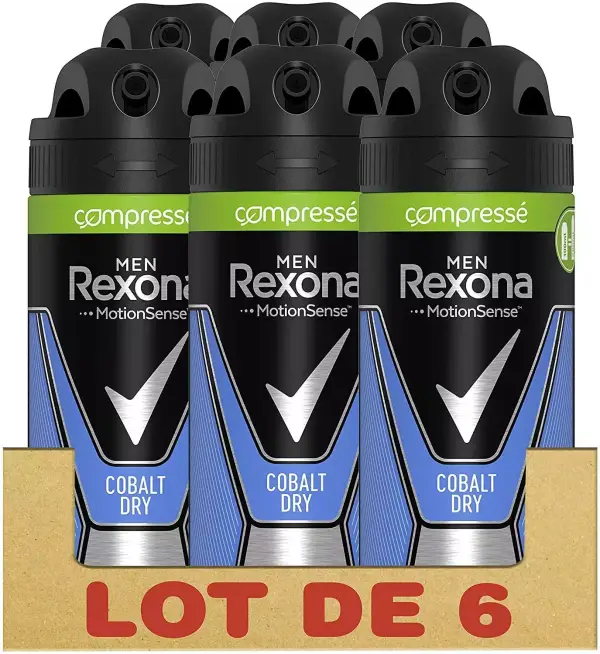 Desodorante Rexona Cobalty Dry 6 unidades Desodorante Rexona Cobalty Dry 6 unidades