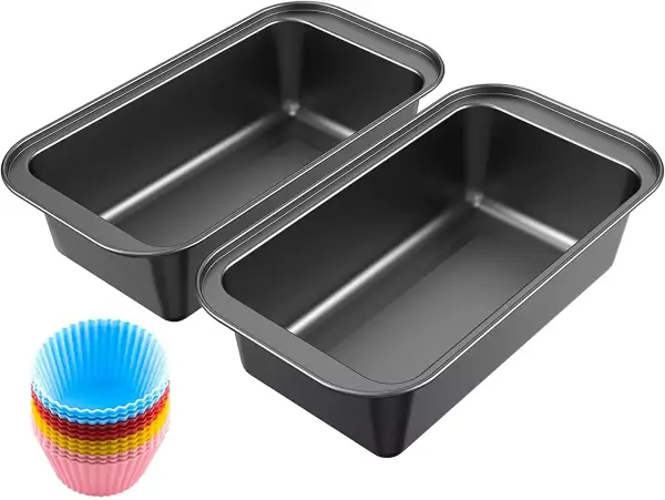Set de 2 de moldes de horno + 12 vasos de silicona Set de 2 de moldes de horno + 12 vasos de silicona