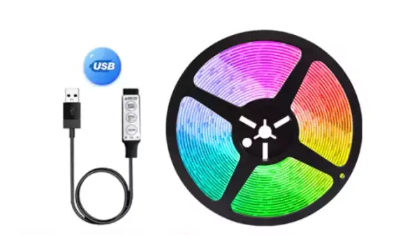 Tira de luces LED con USB y Bluetooth 1m Tira de luces LED con USB y Bluetooth 1m