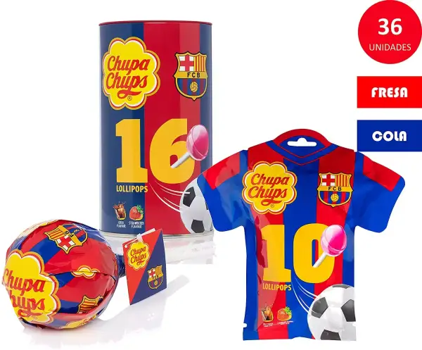 Caja de regalo Chupa Chups de FC Barcelona Caja de regalo Chupa Chups de FC Barcelona
