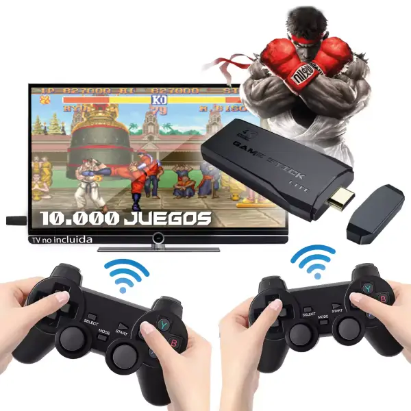 Arcade Stick M8 64GB + 2 Mandos Inalámbricos + Accesorios Arcade Stick M8 64GB + 2 Mandos Inalámbricos + Accesorios
