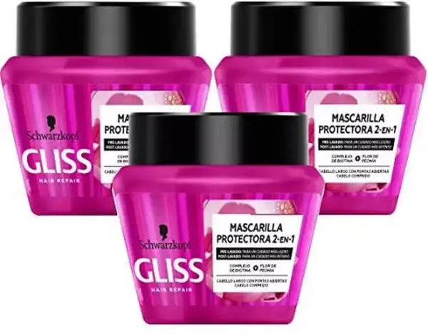 Pack de 3 mascarillas "2 en 1" Long & Sublime Gliss Pack de 3 mascarillas "2 en 1" Long & Sublime Gliss