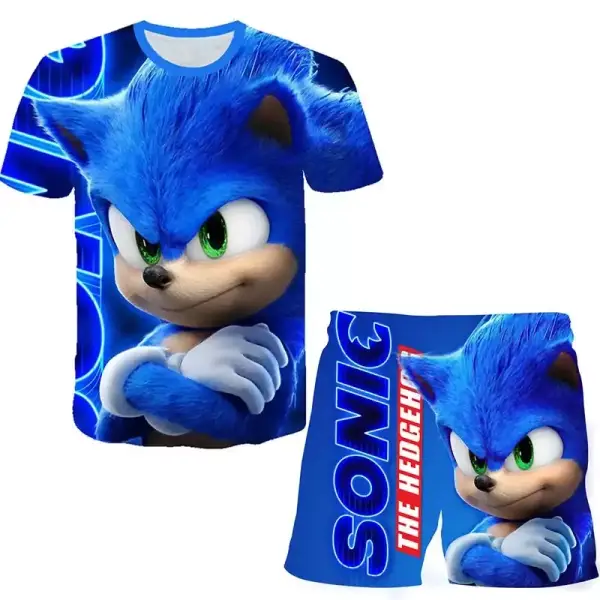 Conjunto de ropa de Sonic para niños Conjunto de ropa de Sonic para niños