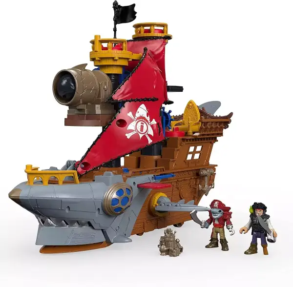 Barco Pirata Tiburón Imaginext Caribe Barco Pirata Tiburón Imaginext Caribe