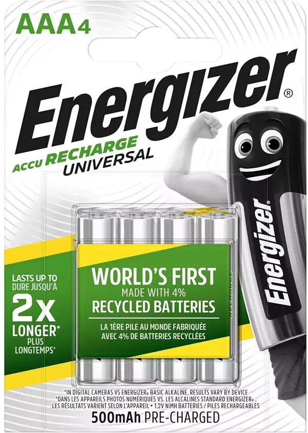 Pack 4 Pilas Recargables AAA Energizer Pack 4 Pilas Recargables AAA Energizer