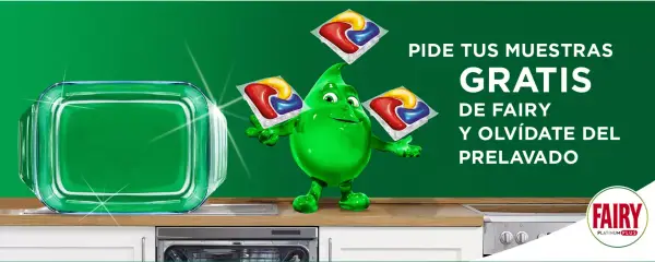 Muestra GRATIS del Lavavajillas Fairy Platinum Plus Muestra GRATIS del Lavavajillas Fairy Platinum Plus