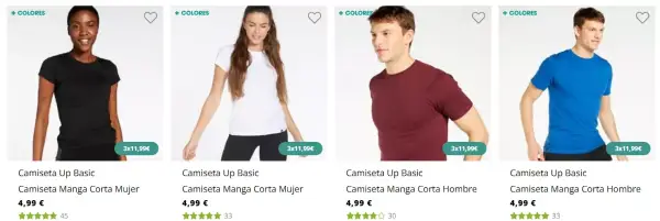 Promoción de camisetas Up : Compra 3 por solo 11,9€ Promoción de camisetas Up : Compra 3 por solo 11,9€