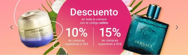15% de DTO. en compras superiores a 90€ en Notino 15% de DTO. en compras superiores a 90€ en Notino