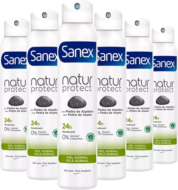 Pack de 6 Desodorante Sanex Natur Protect Spray 200ml Pack de 6 Desodorante Sanex Natur Protect Spray 200ml
