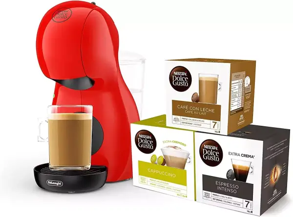 Cafetera Dolce Gusto Piccolo XS De'Longhi + 48 Cápsulas Cafetera Dolce Gusto Piccolo XS De'Longhi + 48 Cápsulas