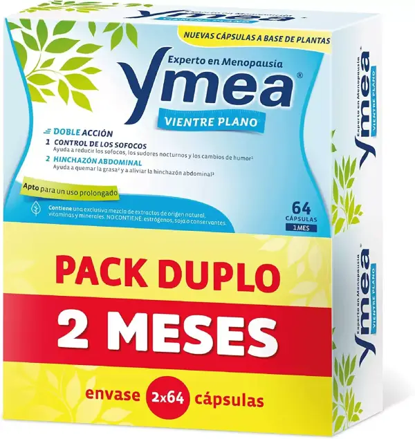 Pack de 2 tratamientos de la menopausia Ymea "Vientre Plano" Pack de 2 tratamientos de la menopausia Ymea "Vientre Plano"